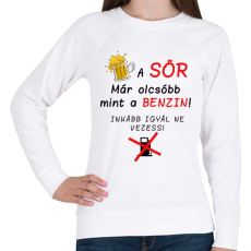 PRINTFASHION A SÖR OLCSÓBB - Női pulóver - Fehér