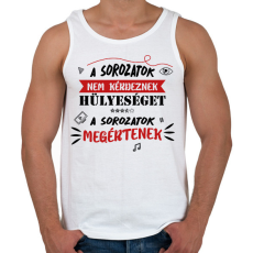 PRINTFASHION A sorozatok megértenek - Férfi atléta - Fehér