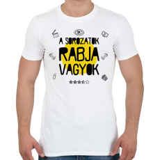 PRINTFASHION A sorozatok rabja - Férfi póló - Fehér