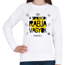 PRINTFASHION A sorozatok rabja - Női pulóver - Fehér női pulóver, kardigán