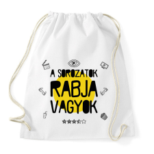 PRINTFASHION A sorozatok rabja - Sportzsák, Tornazsák - Fehér tornazsák
