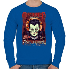 PRINTFASHION A sötétség hercege - Férfi pulóver - Királykék