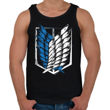 PRINTFASHION A szabadság szárnyai - Férfi atléta - Fekete atléta, trikó