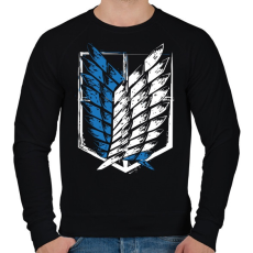 PRINTFASHION A szabadság szárnyai - Férfi pulóver - Fekete