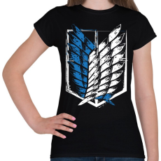 PRINTFASHION A szabadság szárnyai - Női póló - Fekete