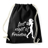 PRINTFASHION A szabadság utolsó éjszakája - Sportzsák, Tornazsák - Fekete