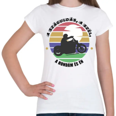 PRINTFASHION A száguldás, a szél - Honda - Női póló - Fehér