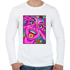 PRINTFASHION A szem a lélek tükre. - Férfi hosszú ujjú póló - Fehér férfi póló