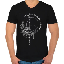 PRINTFASHION A szép nőnek - Férfi V-nyakú póló - Fekete férfi póló