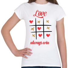 PRINTFASHION A szerelem mindig győz - Női póló - Fehér női póló