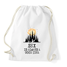 PRINTFASHION A szex mindig egy jó ötlet - Sportzsák, Tornazsák - Fehér tornazsák