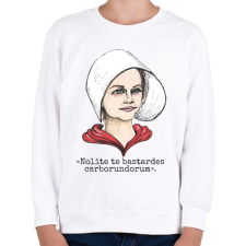 PRINTFASHION A szolgálólány meséje - Gyerek pulóver - Fehér gyerek pulóver, kardigán