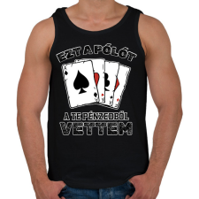 PRINTFASHION A te pénzedből - Férfi atléta - Fekete atléta, trikó