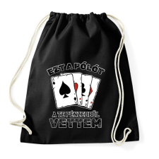 PRINTFASHION A te pénzedből - Sportzsák, Tornazsák - Fekete tornazsák