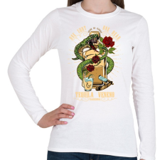 PRINTFASHION A tequila méreg - Női hosszú ujjú póló - Fehér női póló