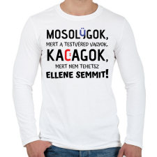 PRINTFASHION A testvéred vagyok :) - fekete - Férfi hosszú ujjú póló - Fehér férfi póló