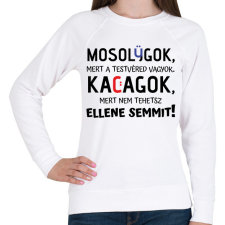 PRINTFASHION A testvéred vagyok :) - fekete - Női pulóver - Fehér női pulóver, kardigán