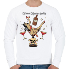 PRINTFASHION A tetovált anyukák a legjobbak - Férfi pulóver - Fehér férfi pulóver, kardigán