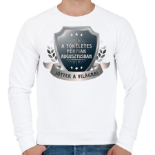 PRINTFASHION A tökéletes férfiak augusztus - Férfi pulóver - Fehér női pulóver, kardigán
