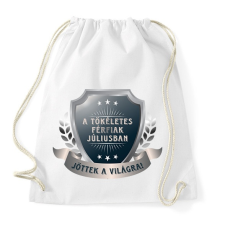 PRINTFASHION A tökéletes férfiak július - Sportzsák, Tornazsák - Fehér tornazsák