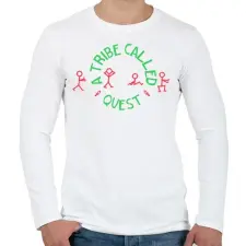 PRINTFASHION A tribe - Férfi hosszú ujjú póló - Fehér férfi póló