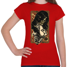 PRINTFASHION A tűz rejtett arca - Női póló - Piros női póló