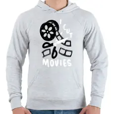 PRINTFASHION A vágó  - Férfi kapucnis pulóver - Sport szürke