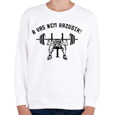 PRINTFASHION A vas nem hazudik - Gyerek pulóver - Fehér gyerek pulóver, kardigán