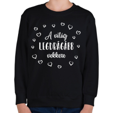 PRINTFASHION A világ legdrágább vekkere - Gyerek pulóver - Fekete gyerek pulóver, kardigán