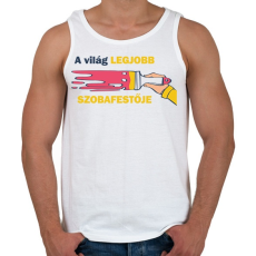 PRINTFASHION A világ legjobb festője - Férfi atléta - Fehér