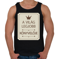 PRINTFASHION A világ legjobb könyvelője - Koronával - Férfi atléta - Fekete