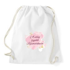 PRINTFASHION A világ legjobb kozmetikusa - Sportzsák, Tornazsák - Fehér tornazsák
