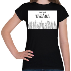 PRINTFASHION A világ legjobb tanára - Ceruzákkal - Női póló - Fekete
