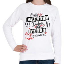 PRINTFASHION A világ legveszélyesebb dolga - Női pulóver - Fehér női pulóver, kardigán