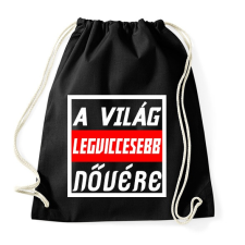 PRINTFASHION A világ legviccesebb nővére - Sportzsák, Tornazsák - Fekete tornazsák