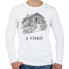 PRINTFASHION A viskó - Férfi hosszú ujjú póló - Fehér