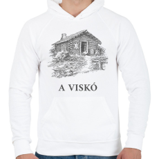 PRINTFASHION A viskó - Férfi kapucnis pulóver - Fehér