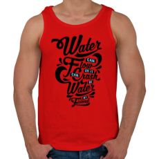 PRINTFASHION A víz a barátom  - Férfi atléta - Piros