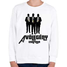 PRINTFASHION A VŐLEGÉNY CSAPATA - Gyerek pulóver - Fehér