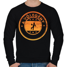 PRINTFASHION A vőlegény - Férfi pulóver - Fekete férfi pulóver, kardigán