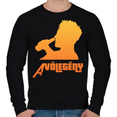 PRINTFASHION A VŐLEGÉNY - Férfi pulóver - Fekete