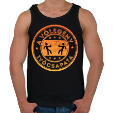 PRINTFASHION A vőlegény ivócsapata - Férfi atléta - Fekete