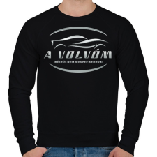 PRINTFASHION A volvóm nélkül - Férfi pulóver - Fekete férfi pulóver, kardigán