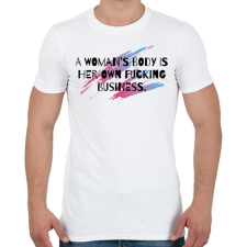 PRINTFASHION A woman's body - Férfi póló - Fehér férfi póló