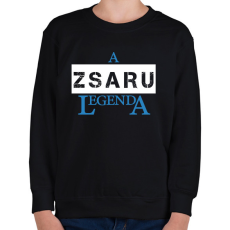 PRINTFASHION A zsaru legenda - Gyerek pulóver - Fekete