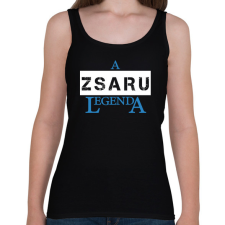 PRINTFASHION A zsaru legenda - Női atléta - Fekete női trikó