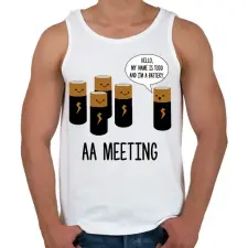PRINTFASHION AA meeting - Férfi atléta - Fehér atléta, trikó