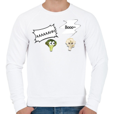 PRINTFASHION AAAAAAAAA - Férfi pulóver - Fehér