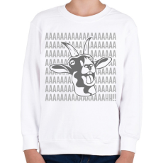 PRINTFASHION Aaaah! - Kecske - Gyerek pulóver - Fehér