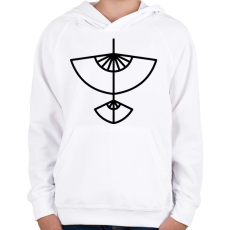 PRINTFASHION Aang avatar - Gyerek kapucnis pulóver - Fehér